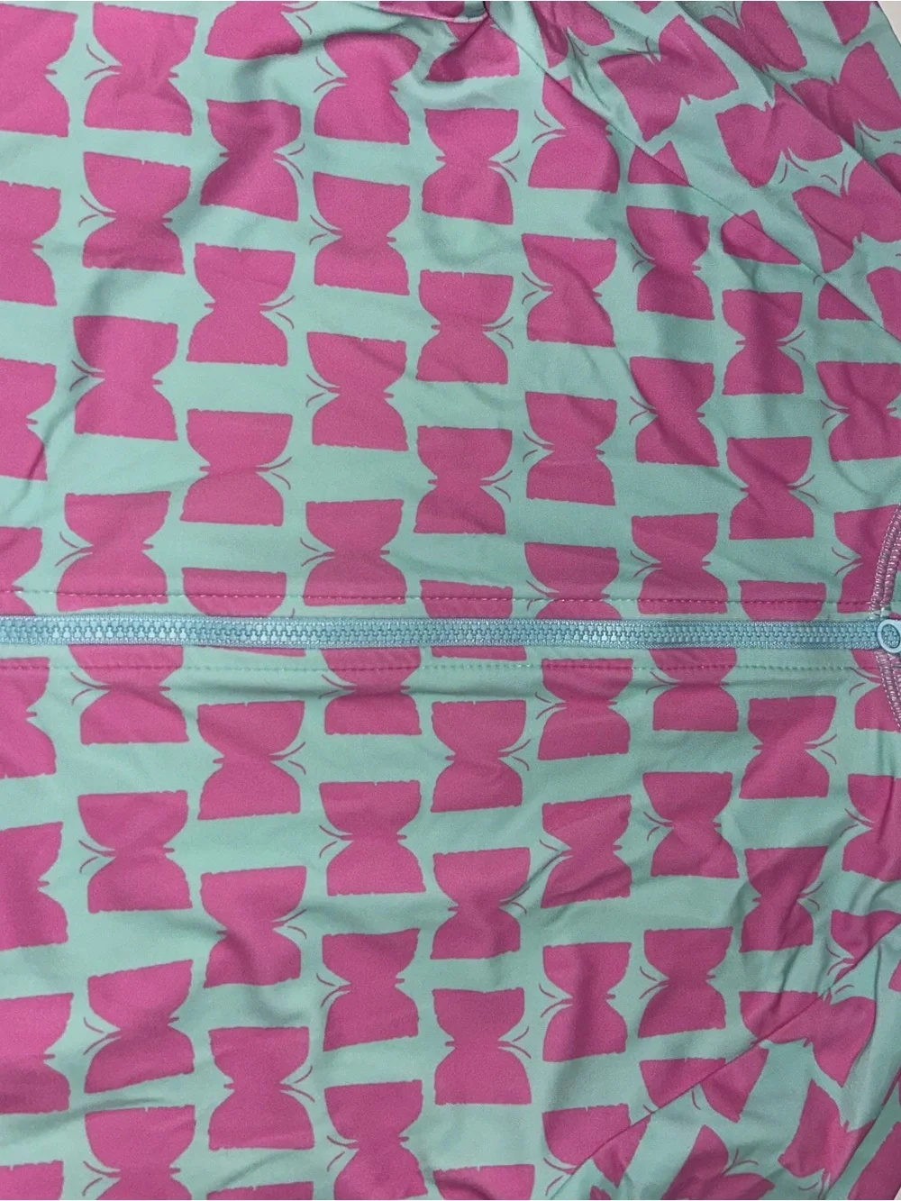 Hanna Andersson Pink and Aqua Kids One-Piece Swim Suit